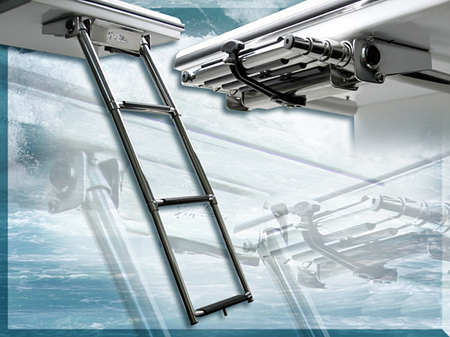  LMP1008 3-Step Undermount Swim Platform Ladder - Stainless Steel